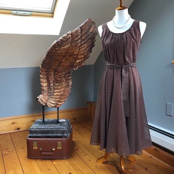 Vintage Coco Flowy Polka Dot Dress - Picture 2 of 9